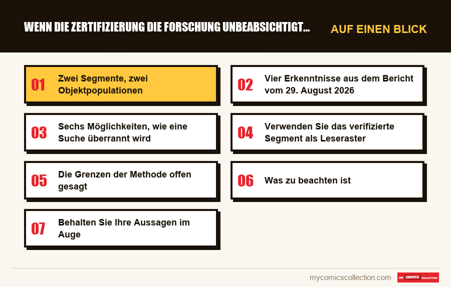 Auf einen Blick : Wenn die Zertifizierung die Forschung unbeabsichtigt aufräum
