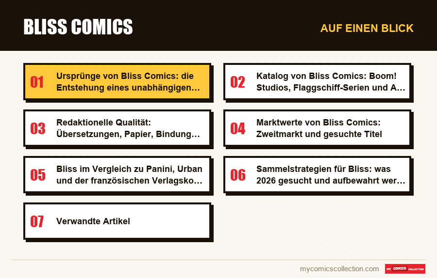 Auf einen Blick : Bliss Comics