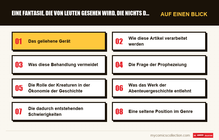 Auf einen Blick : Eine Fantasie, die von Leuten gesehen wird, die nichts davon