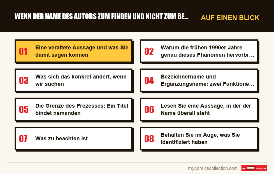 Auf einen Blick : Wenn der Name des Autors zum Finden und nicht zum Bezahlen v