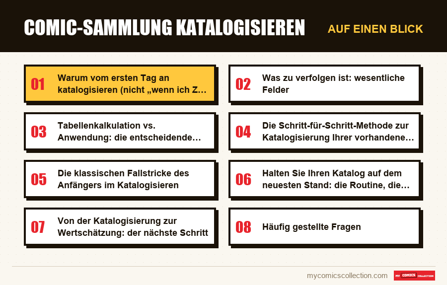 Auf einen Blick : Comic-Sammlung katalogisieren