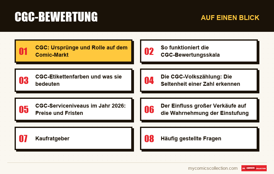 Auf einen Blick : CGC-Bewertung