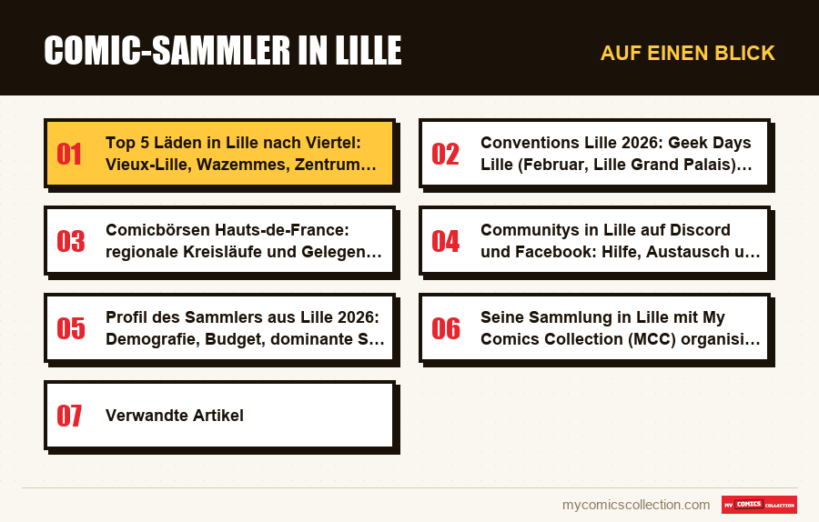 Auf einen Blick : Comic-Sammler in Lille
