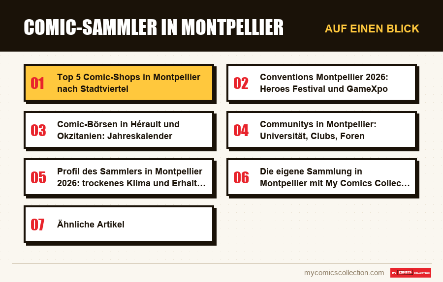 Auf einen Blick : Comic-Sammler in Montpellier
