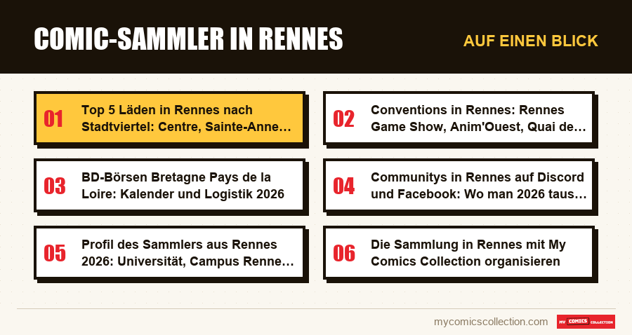 Auf einen Blick : Comic-Sammler in Rennes