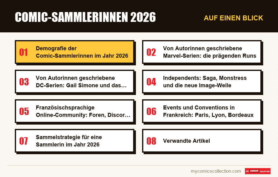 Auf einen Blick : Comic-Sammlerinnen 2026
