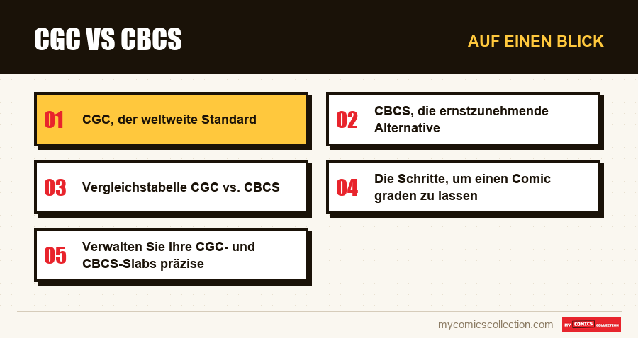 Auf einen Blick : CGC vs CBCS