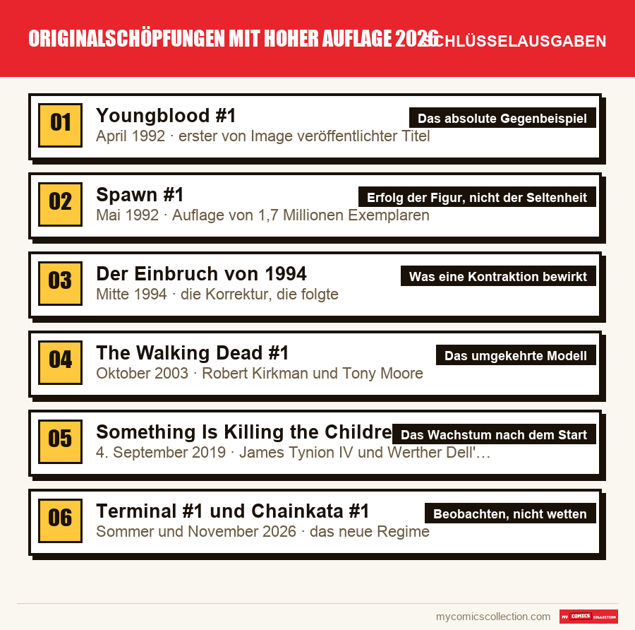 Die Schlüsselausgaben von Originalschöpfungen mit hoher Auflage 2026 nach Bedeutung