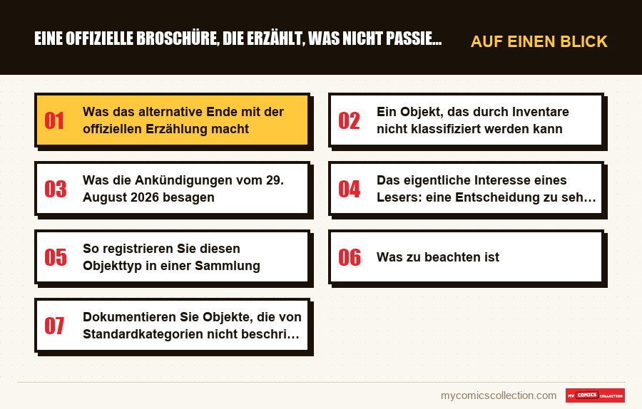 Auf einen Blick : Eine offizielle Broschüre, die erzählt, was nicht passiert i