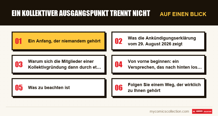 Auf einen Blick : Ein kollektiver Ausgangspunkt trennt nicht