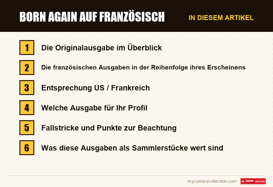 Born Again auf Französisch: die Abschnitte dieses Artikels in Lesereihenfolge
