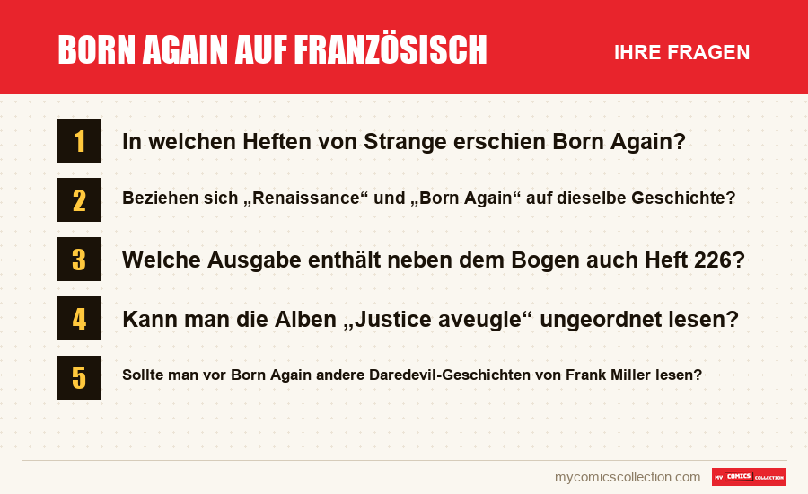 Born Again auf Französisch: die häufigen Fragen, die dieser Artikel beantwortet