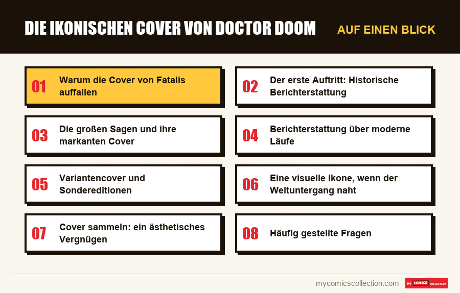 Auf einen Blick : Die ikonischen Cover von Doctor Doom