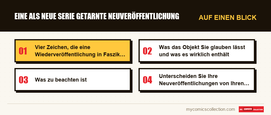 Auf einen Blick : Eine als neue Serie getarnte Neuveröffentlichung