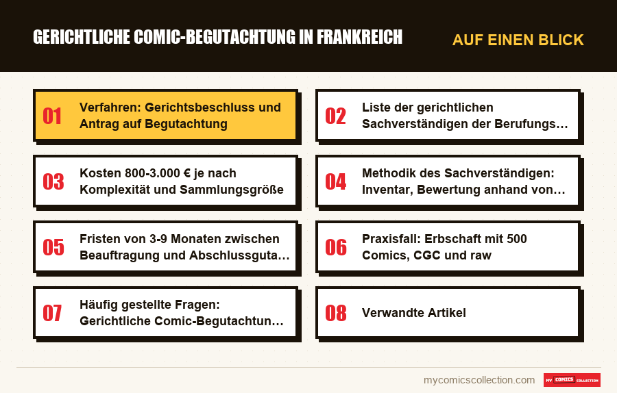 Auf einen Blick : Gerichtliche Comic-Begutachtung in Frankreich