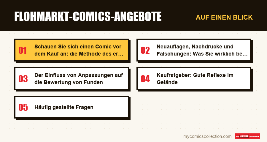 Auf einen Blick : Flohmarkt-Comics-Angebote