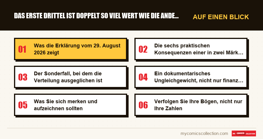 Auf einen Blick : Das erste Drittel ist doppelt so viel wert wie die anderen b
