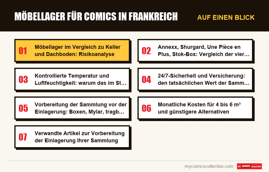 Auf einen Blick : Möbellager für Comics in Frankreich