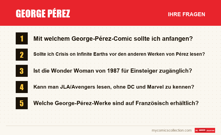 George Pérez: die häufigen Fragen, die dieser Artikel beantwortet
