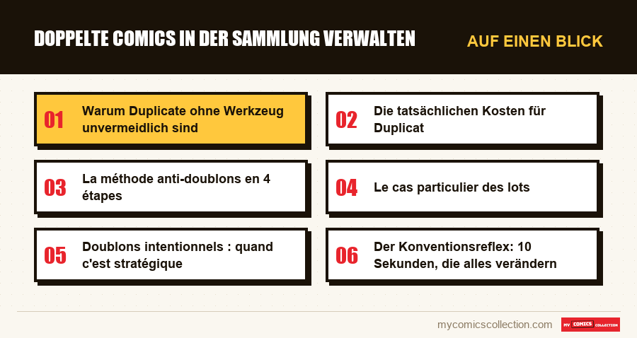 Auf einen Blick : Doppelte Comics in der Sammlung verwalten