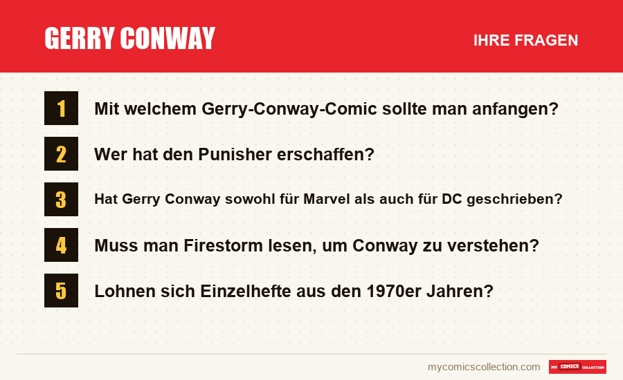 Gerry Conway: die häufigen Fragen, die dieser Artikel beantwortet