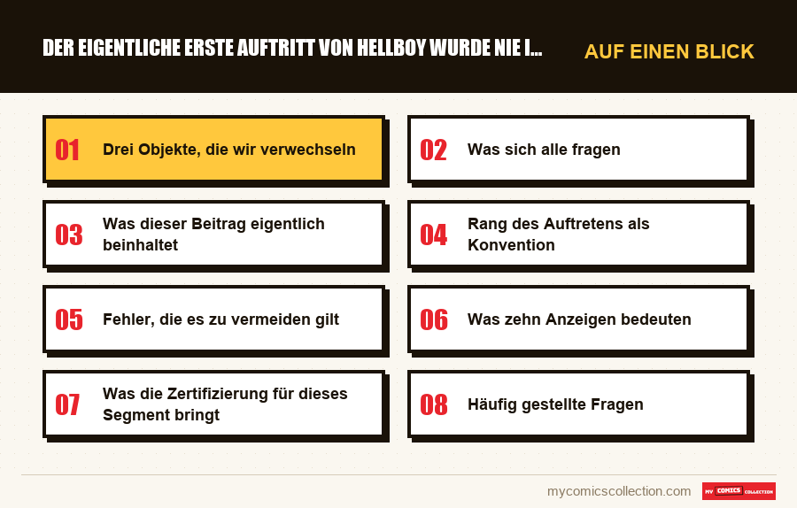 Auf einen Blick : Der eigentliche erste Auftritt von Hellboy wurde nie in den 