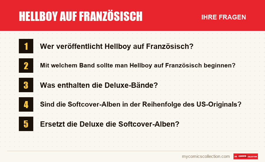 Hellboy auf Französisch: die häufigen Fragen, die dieser Artikel beantwortet