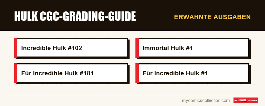 Erwähnte Ausgaben : Hulk CGC-Grading-Guide
