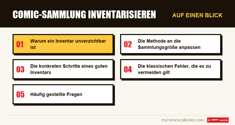 Auf einen Blick : Comic-Sammlung inventarisieren