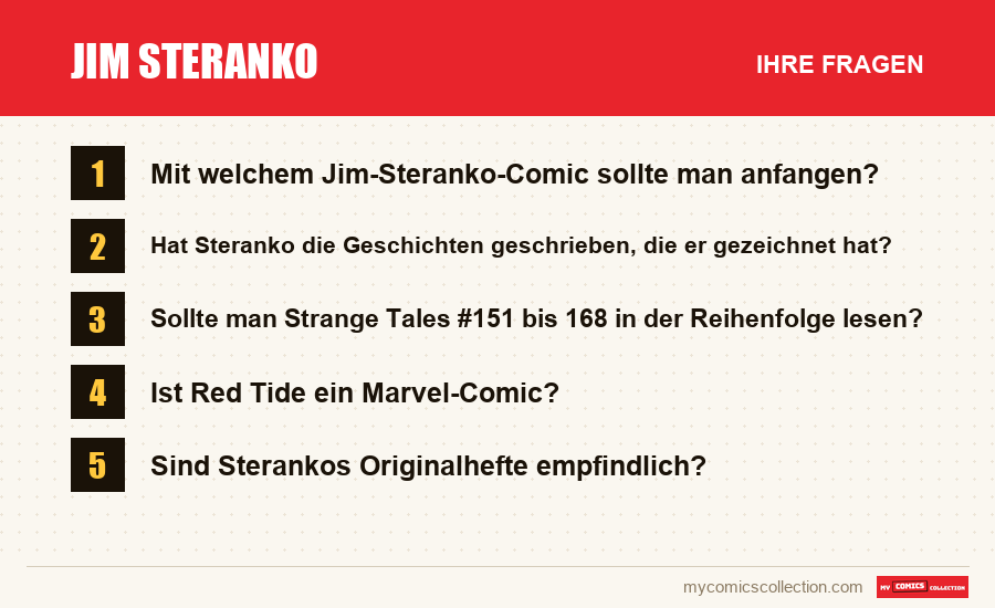 Jim Steranko: die häufigen Fragen, die dieser Artikel beantwortet