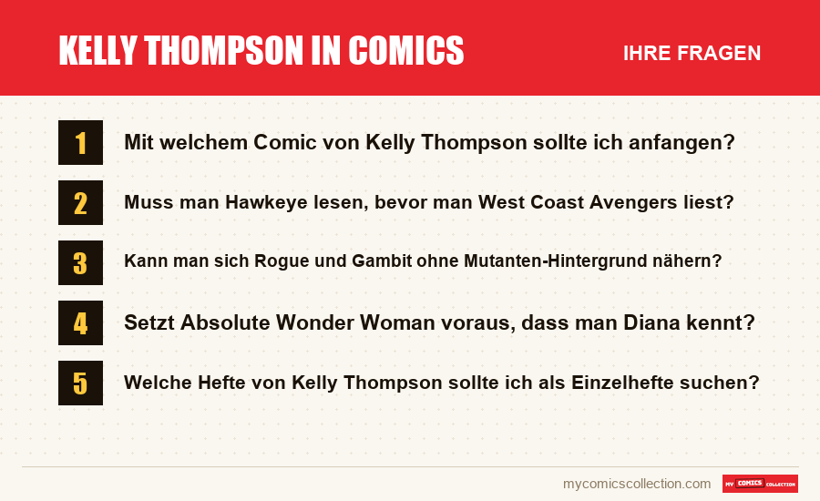 Kelly Thompson in Comics: die häufigen Fragen, die dieser Artikel beantwortet