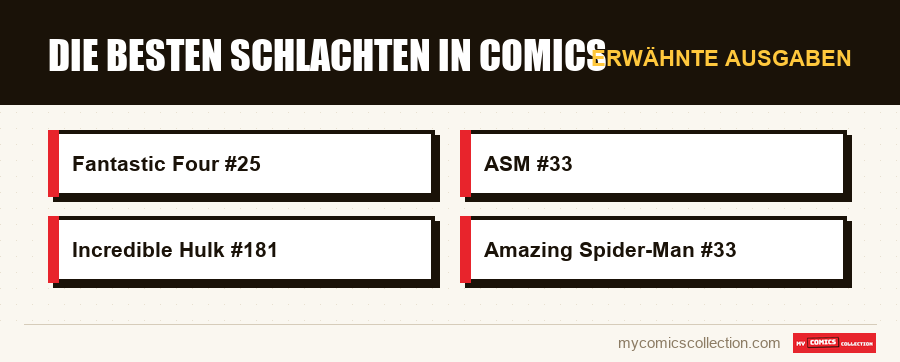 Erwähnte Ausgaben : Die besten Schlachten in Comics