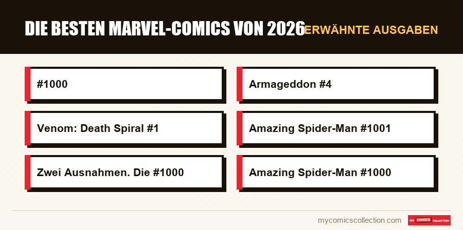 Erwähnte Ausgaben : Die besten Marvel-Comics von 2026