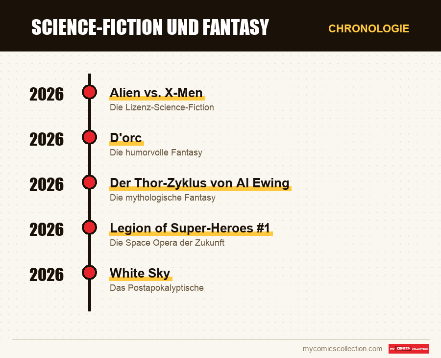 Chronologie der Ausgaben und Serien von Science-Fiction und Fantasy
