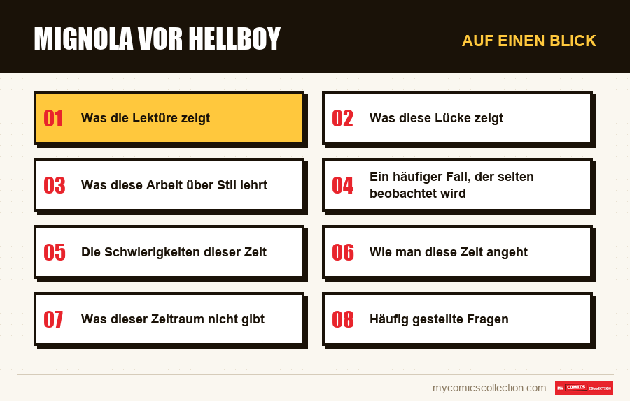 Auf einen Blick : Mignola vor Hellboy