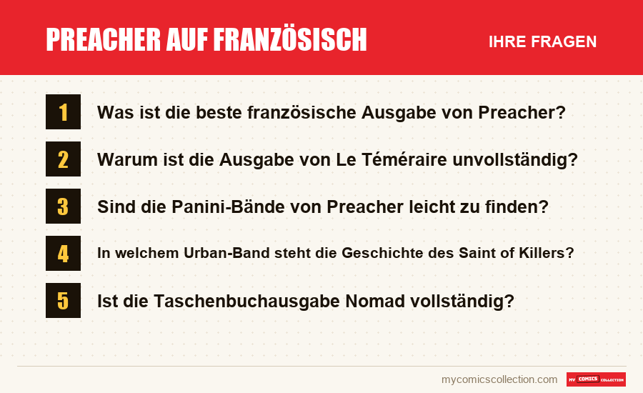 Preacher auf Französisch: die häufigen Fragen, die dieser Artikel beantwortet