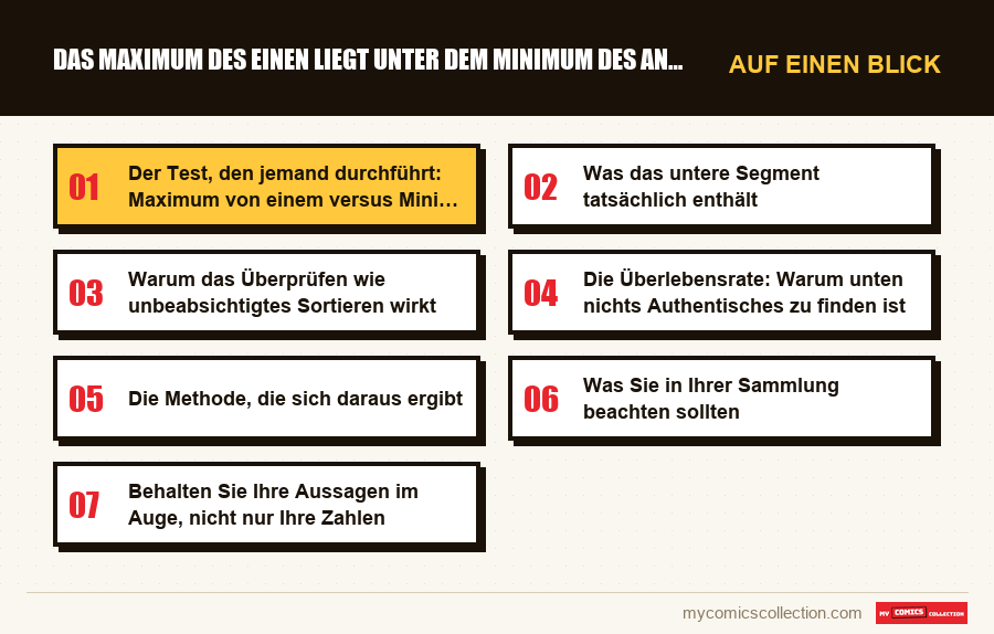 Auf einen Blick : Das Maximum des einen liegt unter dem Minimum des anderen