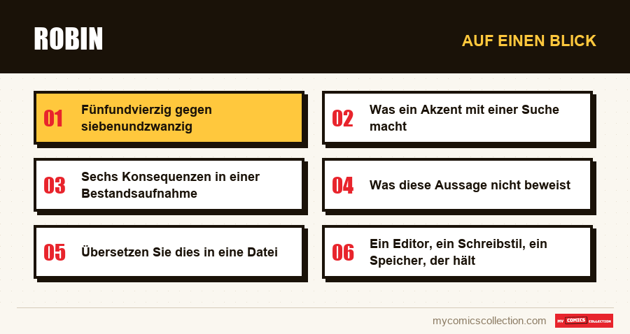 Auf einen Blick : Robin