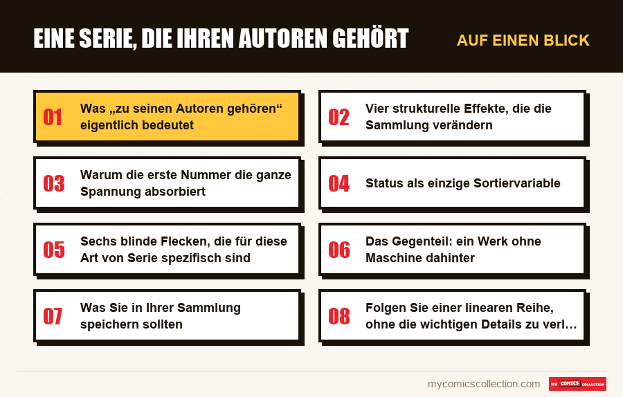 Auf einen Blick : Eine Serie, die ihren Autoren gehört