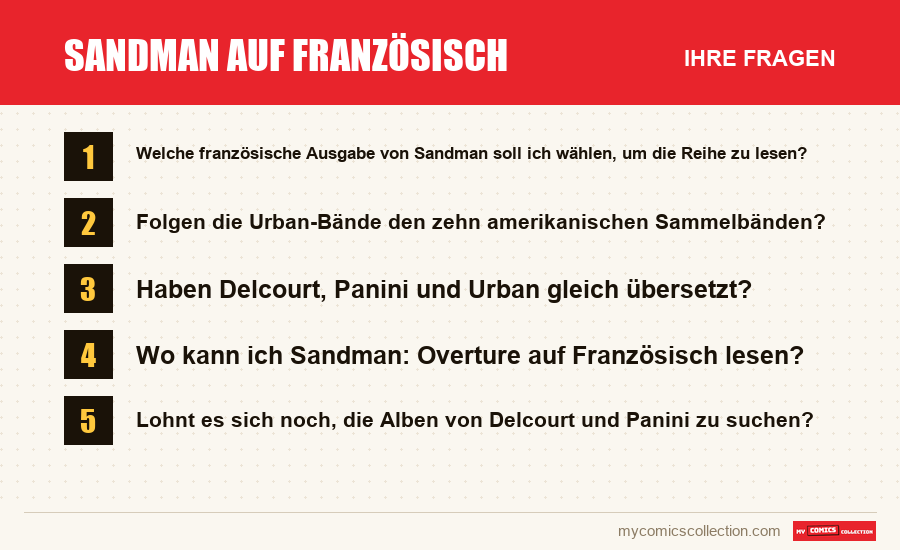 Sandman auf Französisch: die häufigen Fragen, die dieser Artikel beantwortet