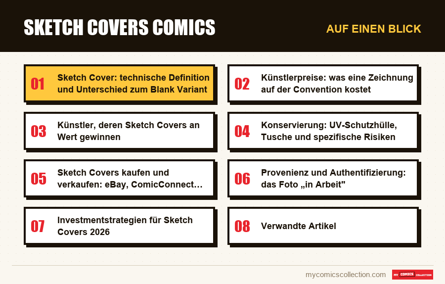 Auf einen Blick : Sketch Covers Comics