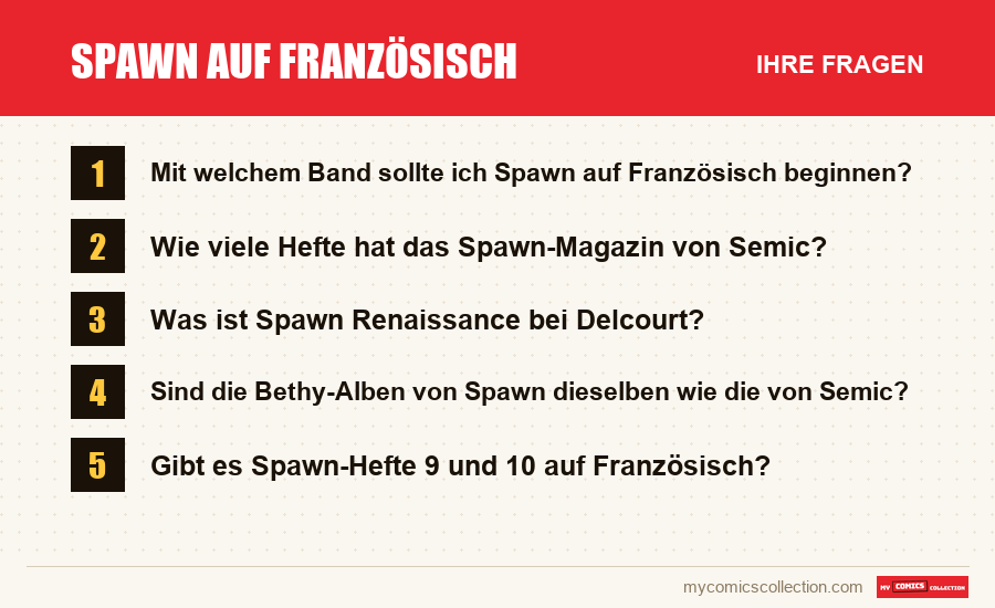 Spawn auf Französisch: die häufigen Fragen, die dieser Artikel beantwortet