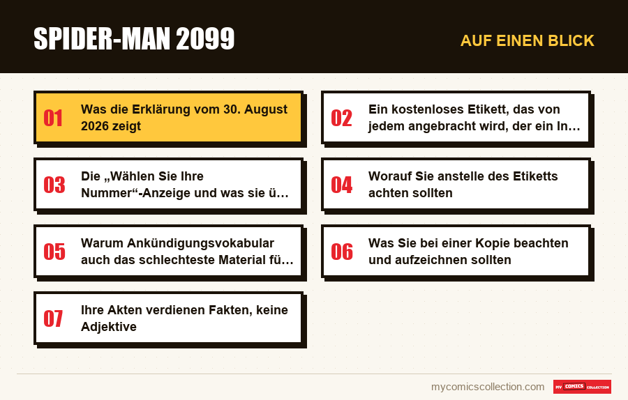 Auf einen Blick : Spider-Man 2099