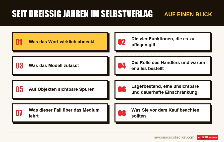 Auf einen Blick : Seit dreißig Jahren im Selbstverlag