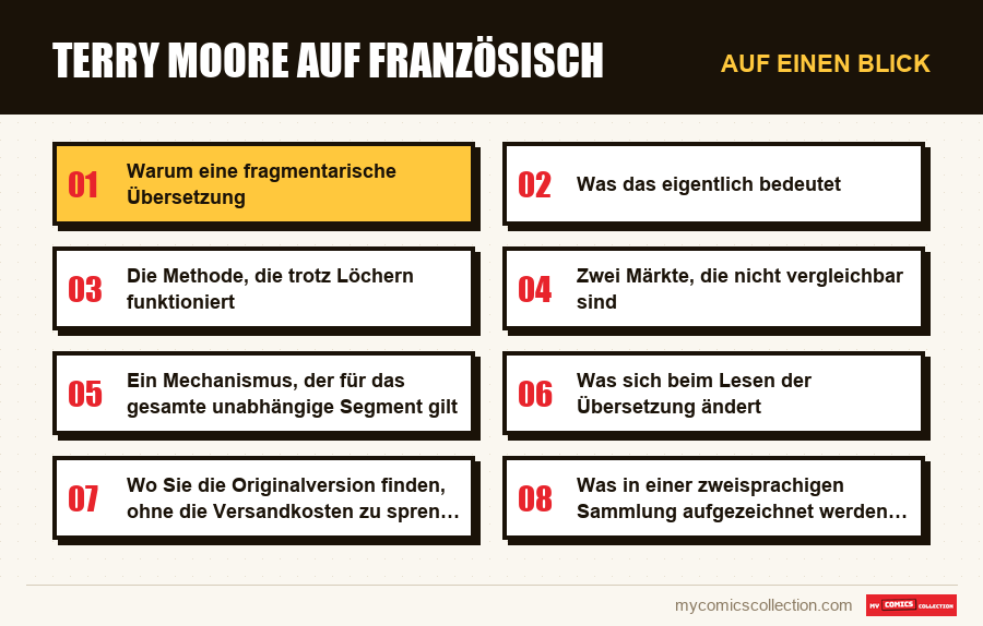 Auf einen Blick : Terry Moore auf Französisch