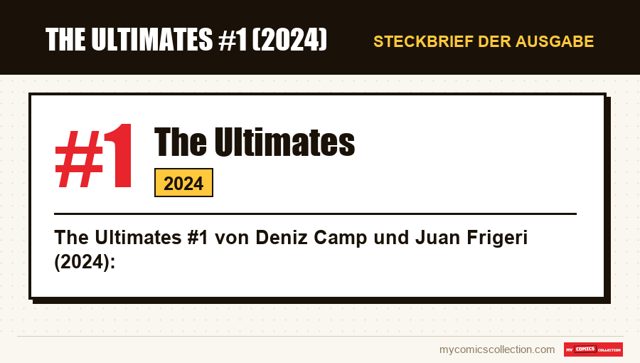 Steckbrief von The Ultimates #1: Nummer, Jahr und warum es eine Schlüsselausgabe ist
