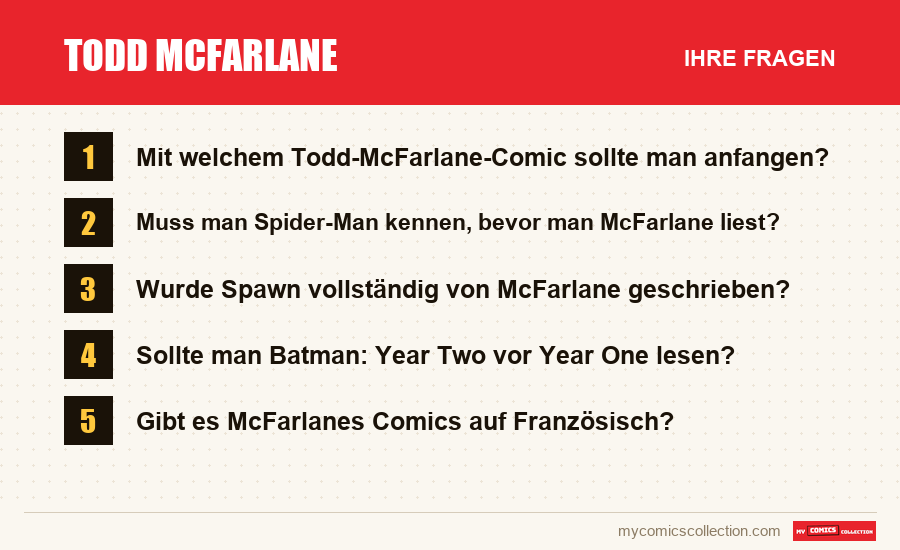 Todd McFarlane: die häufigen Fragen, die dieser Artikel beantwortet