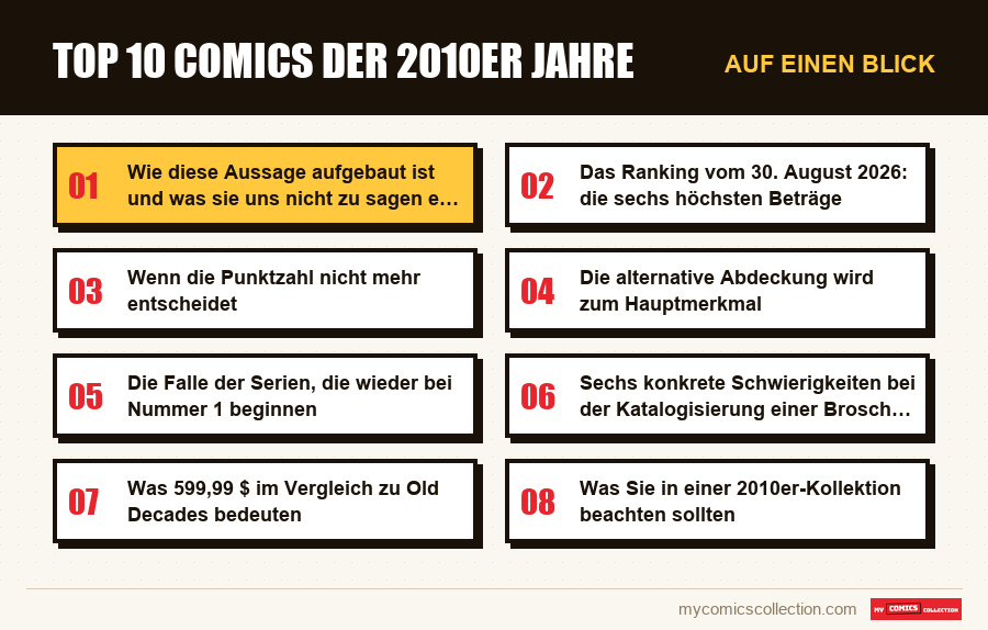 Auf einen Blick : Top 10 Comics der 2010er Jahre