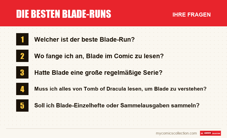 Die besten Blade-Runs: die häufigen Fragen, die dieser Artikel beantwortet