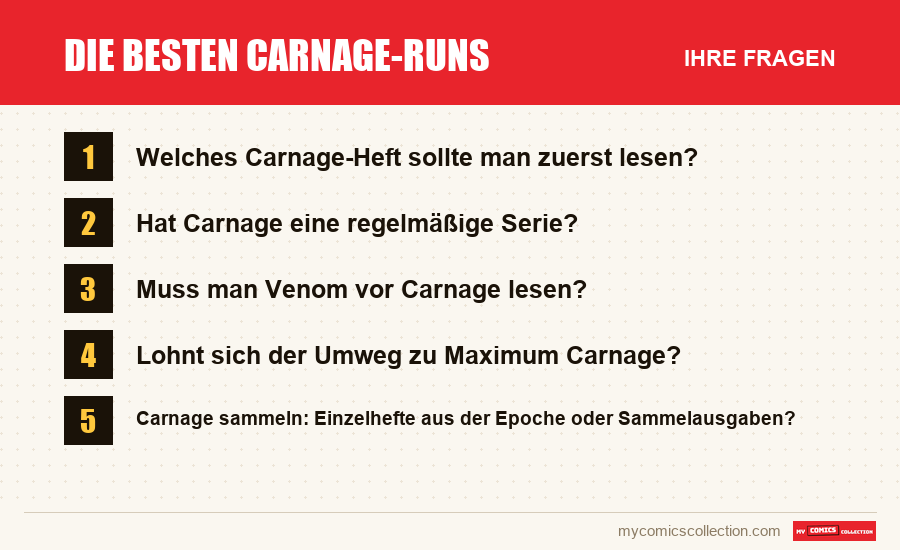 Die besten Carnage-Runs: die häufigen Fragen, die dieser Artikel beantwortet